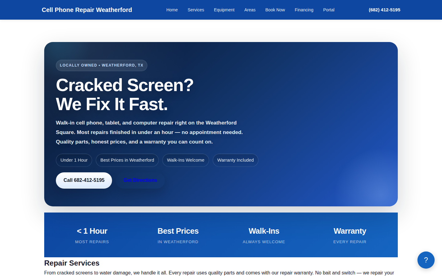 Cell Phone Repair Demo desktop home