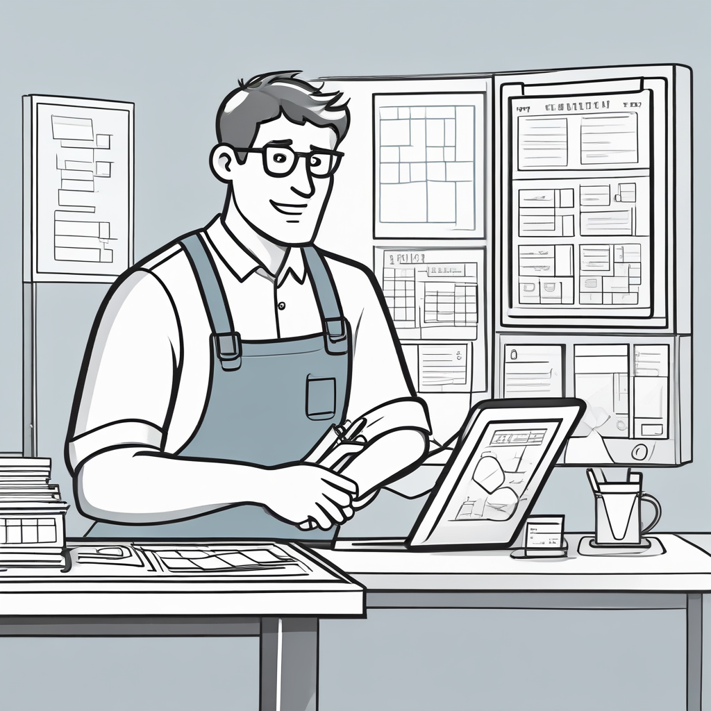 Technician management dashboard showing team assignments and performance